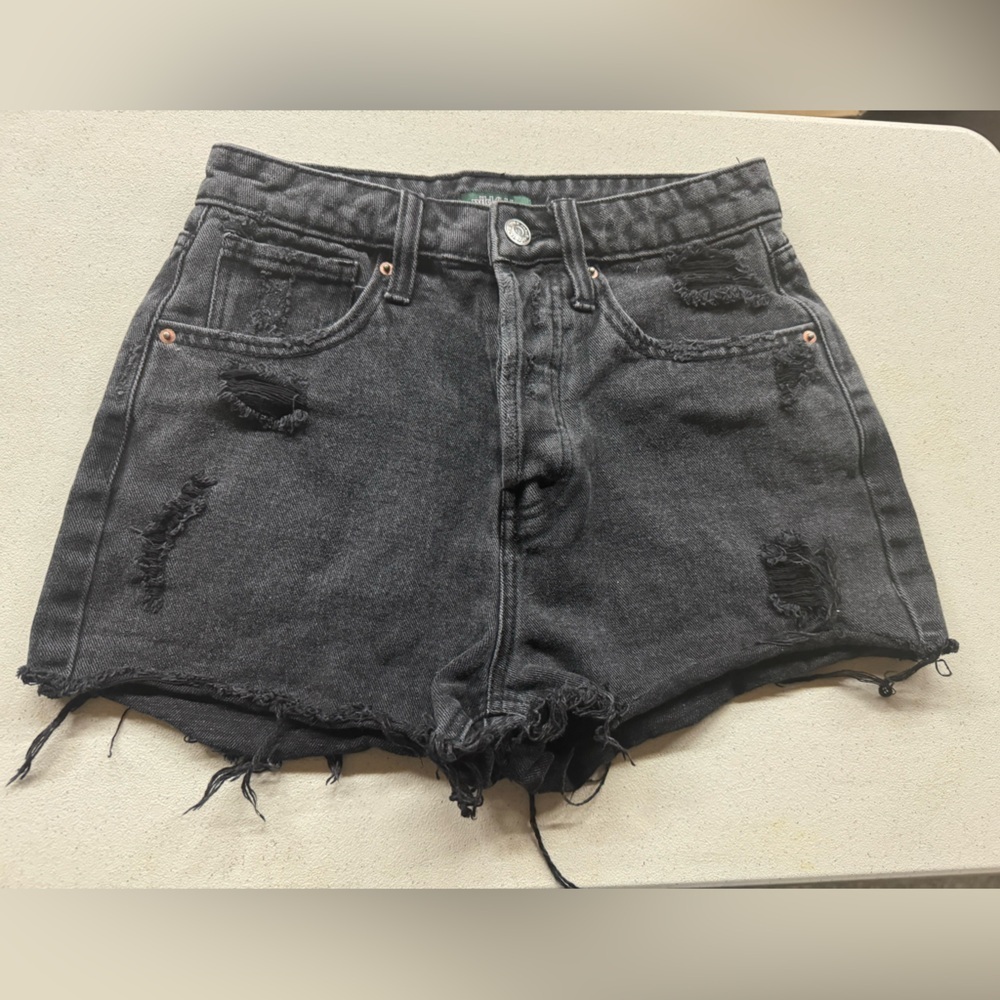 Wild Fable Black Distressed Jean Shorts